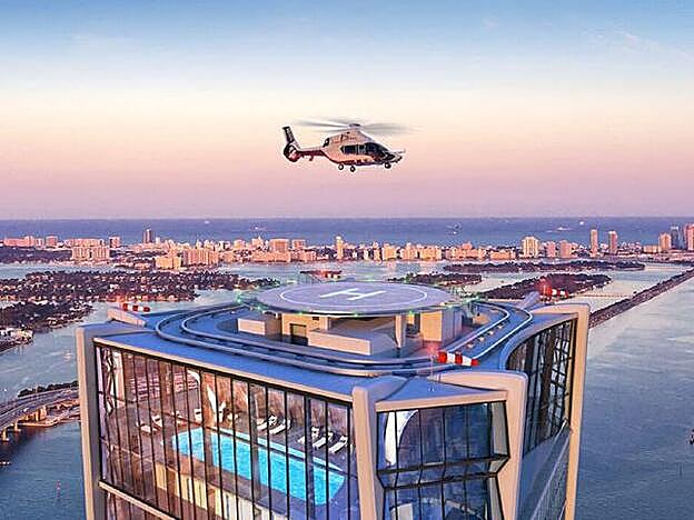 El apartamento de los Beckham está justo debajo de la piscina cubierta y el helipuerto.