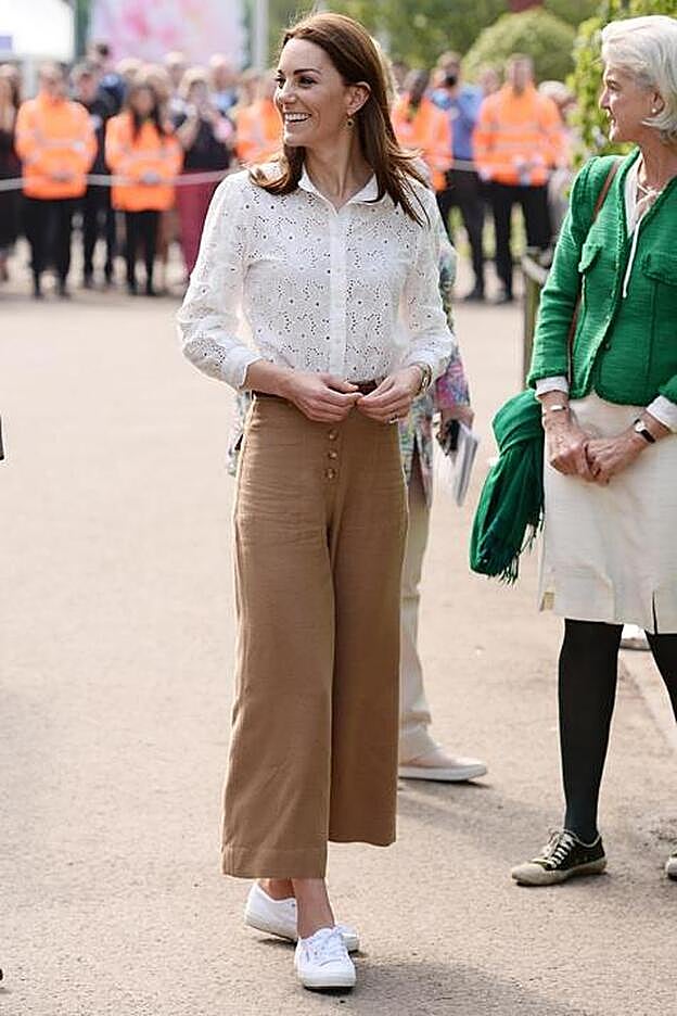La duquesa de Cambridge durante la inauguración del Festival de Flores de Chelsea en Londres.