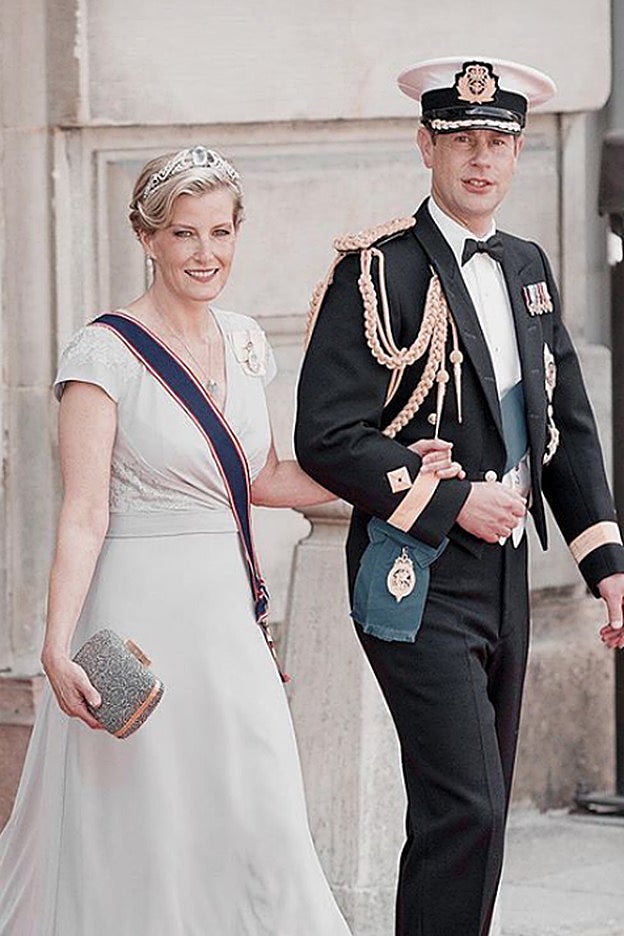 Sofía y Eduardo, condes de Wessex, en un evento de gala.