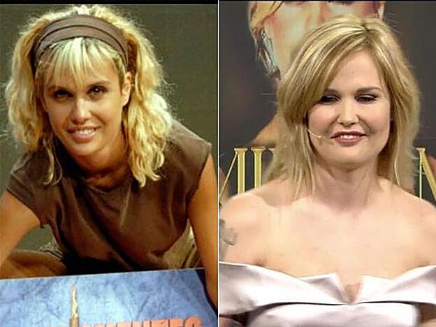 Galería. A la izda., Miriam con su cheque de ganadora de 'Supervivientes 2008'. A la decha., en una foto de esa reparición en el 'Deluxe' el pasado verano. Pincha sobre la foto para ver los cambios físicos más impactantes de los famosos.