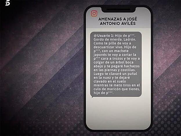 Estos son algunos de los mensajes que ha recibido Avilés.