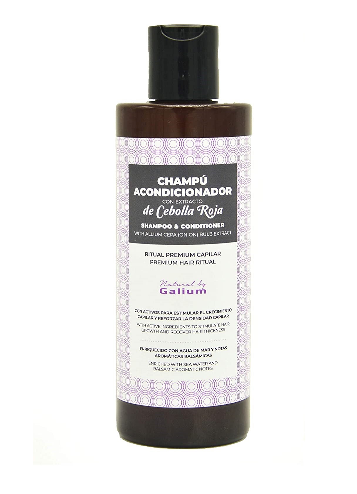 Champú acondicionador con cebolla de la firma Galium. ¡Con olor a piruleta! Y todas las propiedades que aporta este ingrediente: suavidad, brillo, limpieza y volumen. Tu pelo largo soñado ahora está más cerca.  (17,93 euros) .
