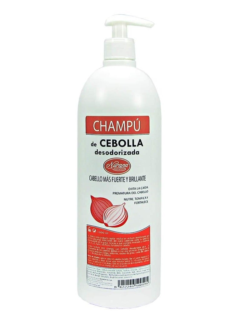 Champú de cebolla de Nurana Cosmetics, refuerza los cabellos débiles y controla el pelo graso. (10,48 euros).