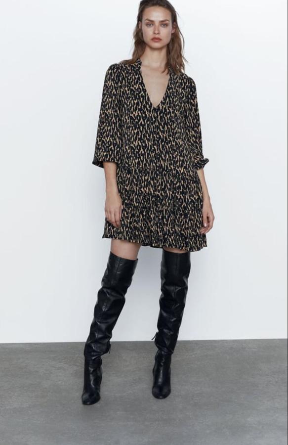 Vestido mini de leopardo, (15,99 euros).
