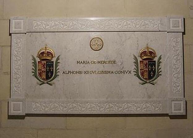 Detalle de la tumba de María de las Mercedes.