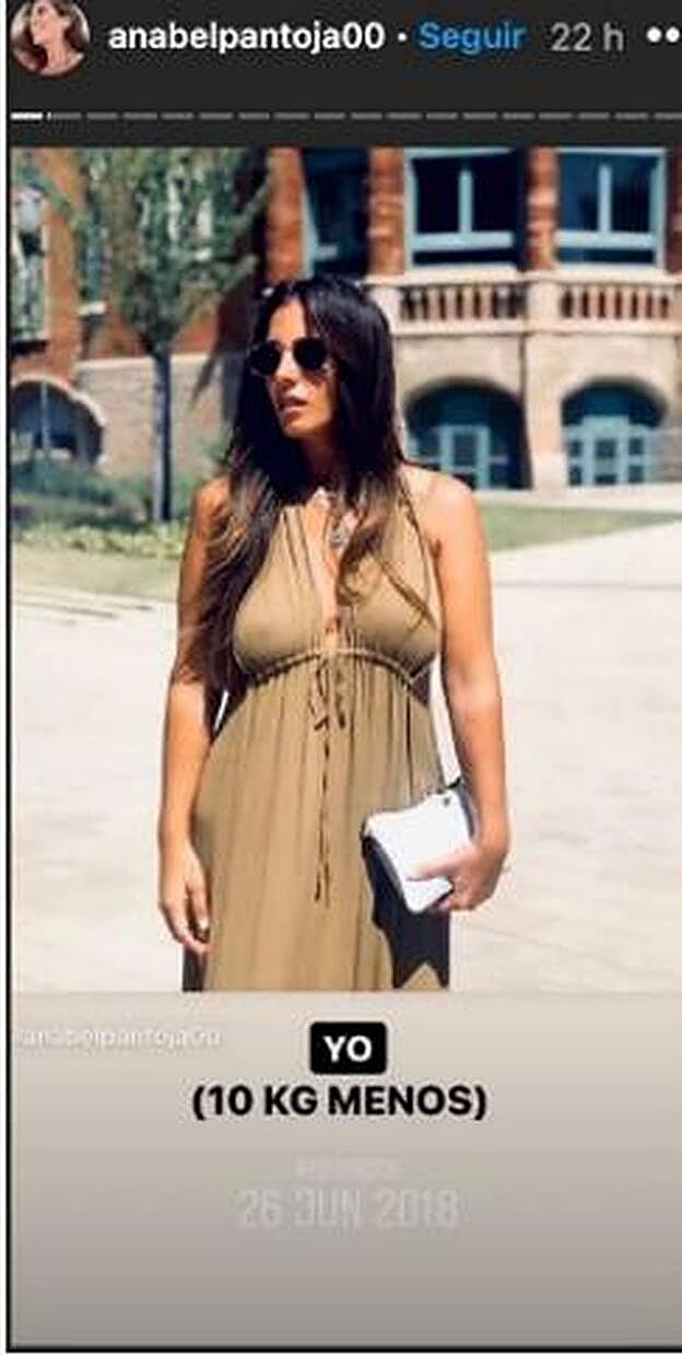 Anabel Pantoja muestra su cambio de peso más radical.