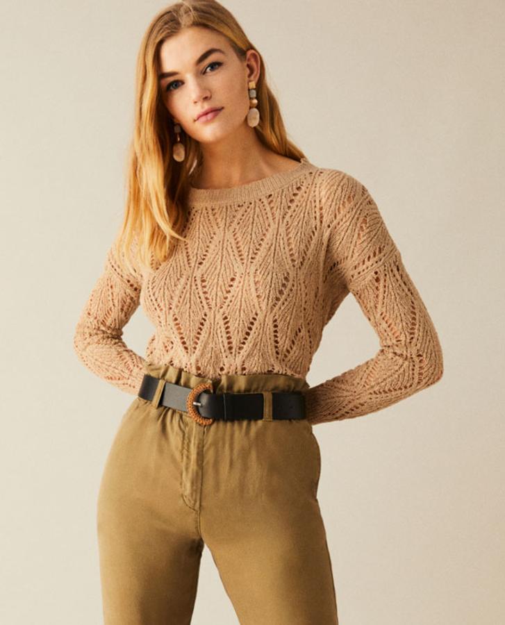 Jersey de punto calado, de las rebajas de Lefties (1,99 €).