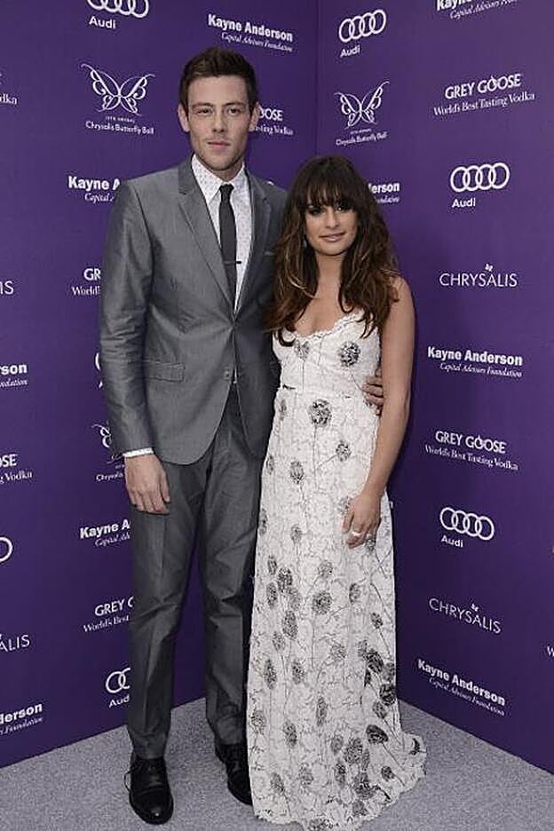 Cory Monteih y Lea Michele en una de las últimas imágenes de ellos juntos antes de que él se quitara la vida.