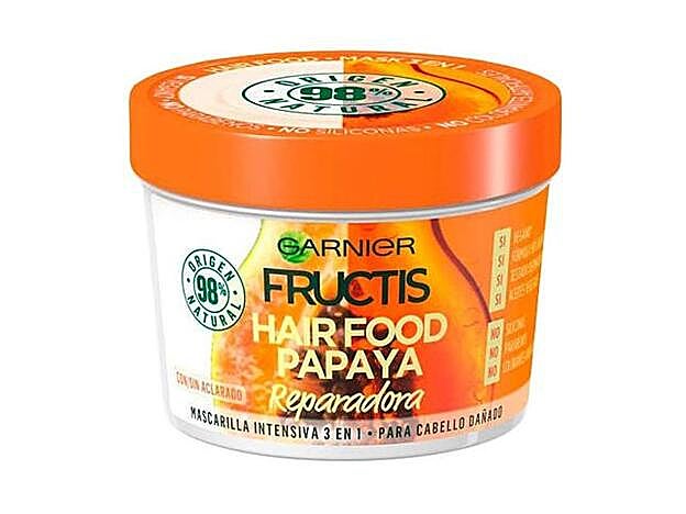 Garnier Fructis Hair Food Mascarilla de Papaya Reparadora.