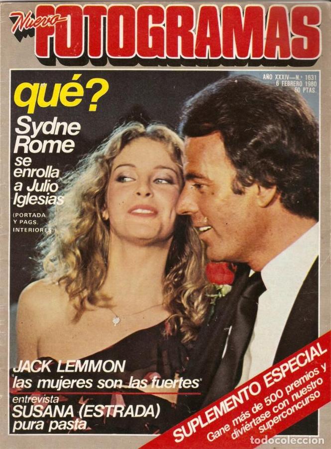 En el año 1980, la revista 'Nuevo Fotogramas' hablaba así de un romance entre Julio Iglesias y la actriz Sydne Rome. En unas memorias de su representante, Alfredo Fraile, era este quien se apuntaba el tanto de haberle puesto todo de cara para que pudiera vivir una historia de amor con ella.