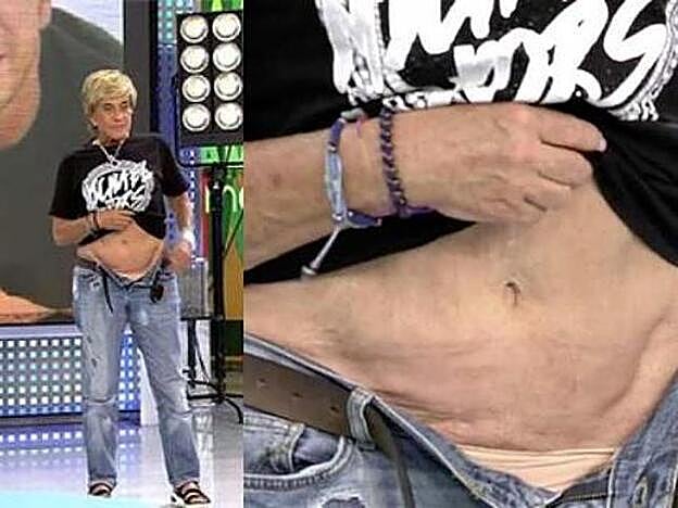 Galería. Chelo García Cortés presumiendo de abdomen a sus 68 años. Pincha sobre la foto para ver los cambios de peso más impactantes de los famosos.