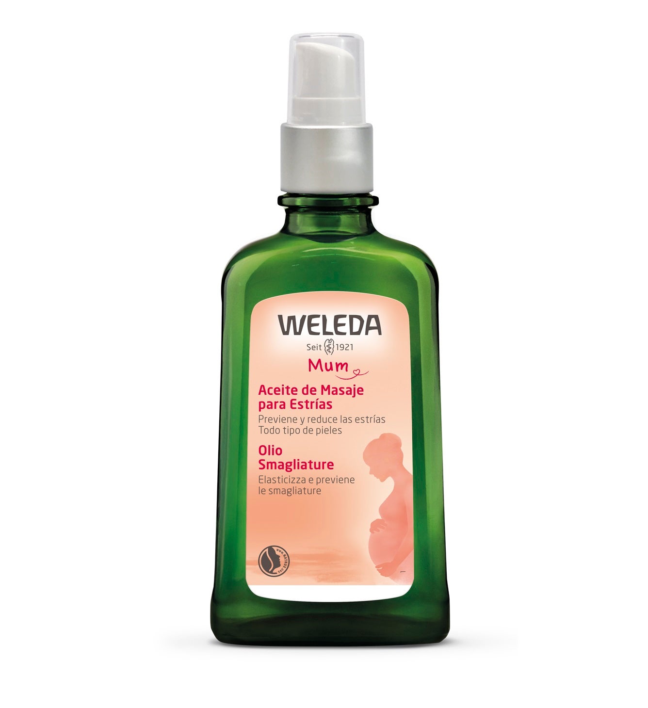 El Aceite de Masaje para Estrías de Weleda es un best seller para combatir hasta las que aparecen durante el embarazo por el repentino aumento de peso. Su cóctel de aceite de almendras dulces y jojoba harán maravillas con tu piel si lo aplicas a diario mañana y noche. Antes: 21,80 euros.  Ahora: 18,20 euros .