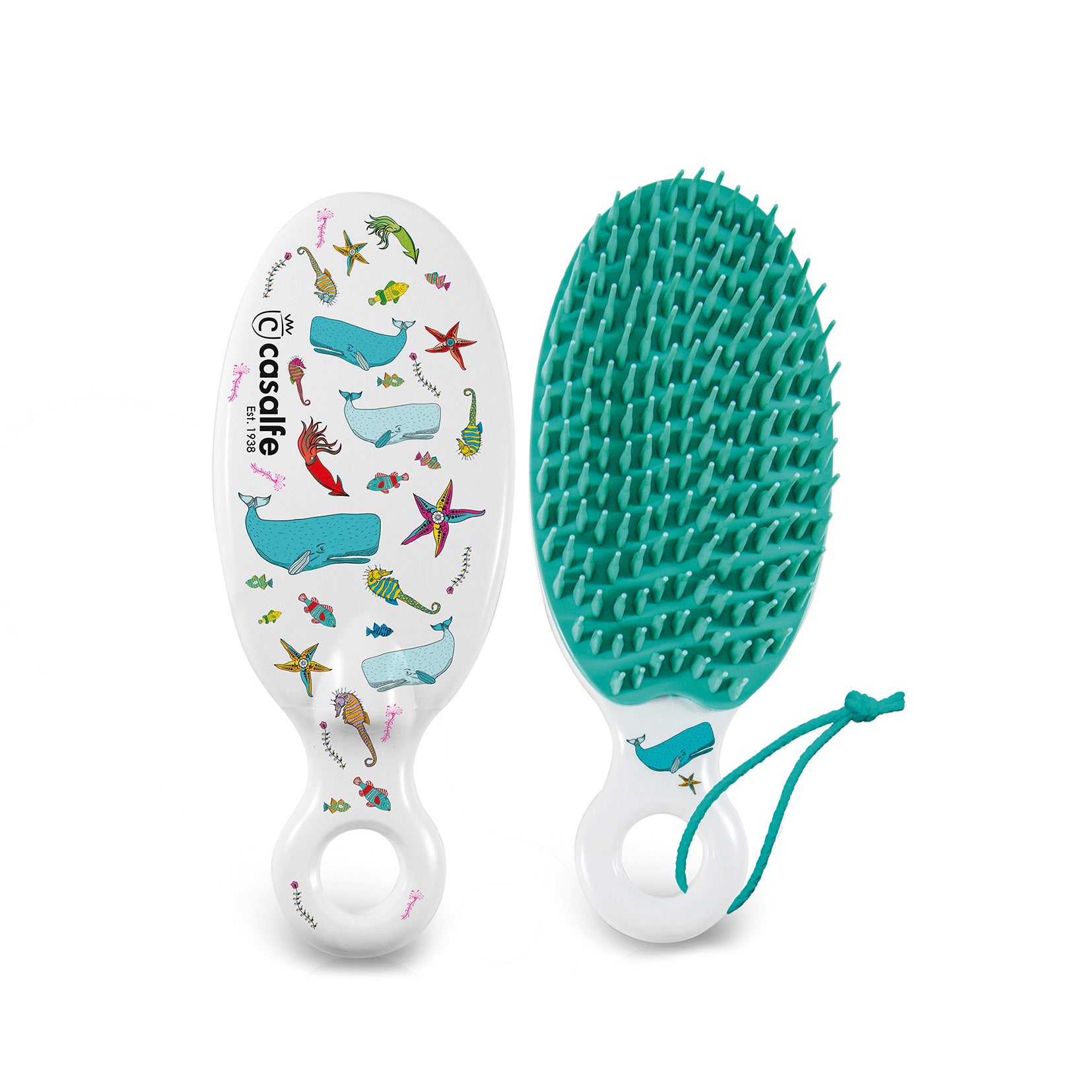 Casalfe Cepillo Aqua by Marieta Hairtstyle (14,90 €), con púas Fusión T+C que eliminan el exceso de humedad mientras desenredan sin tirones.