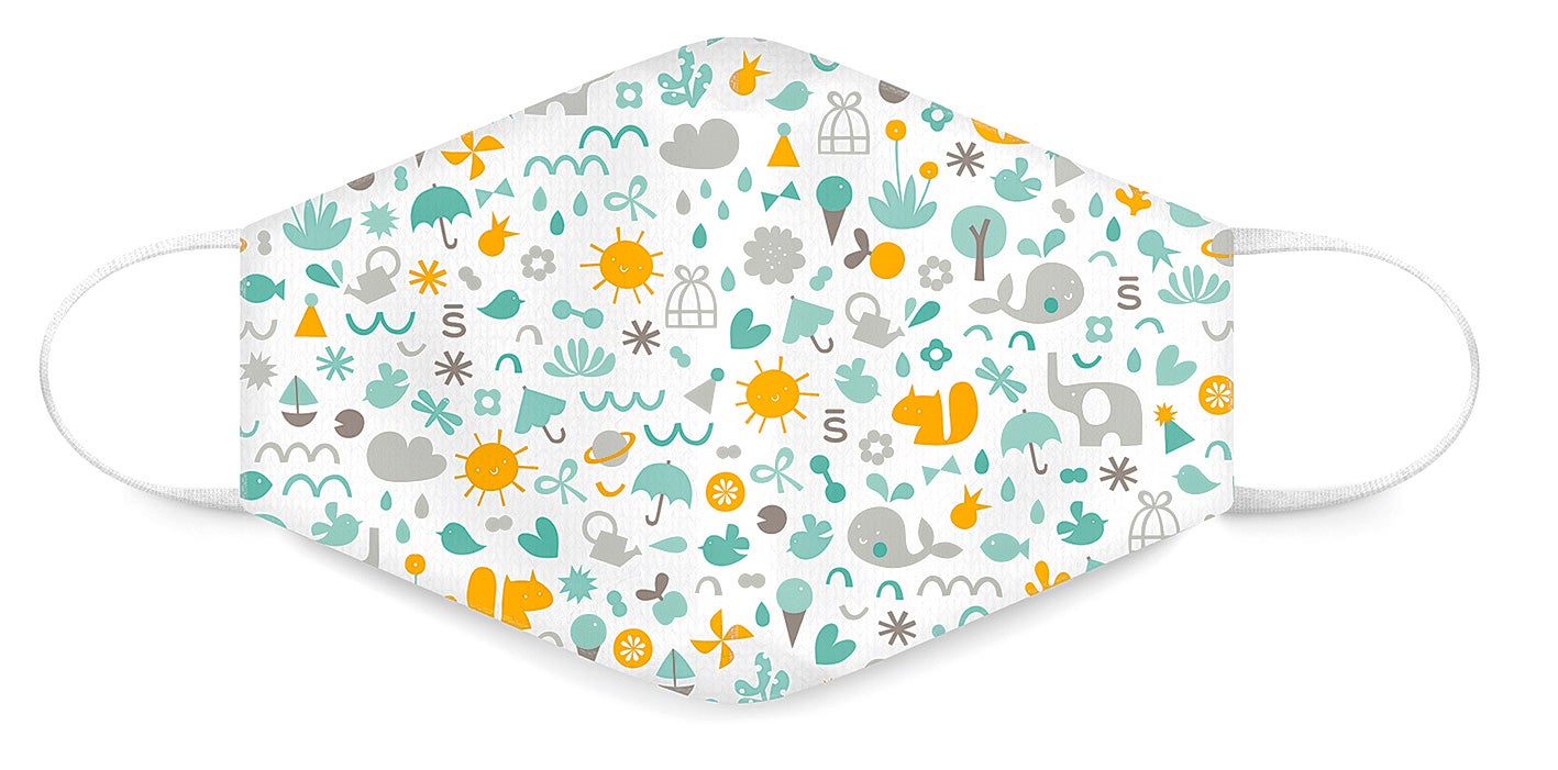 Mascarilla de protección Memories para niños de 3 a 5 años (12,95 € el set de dos).