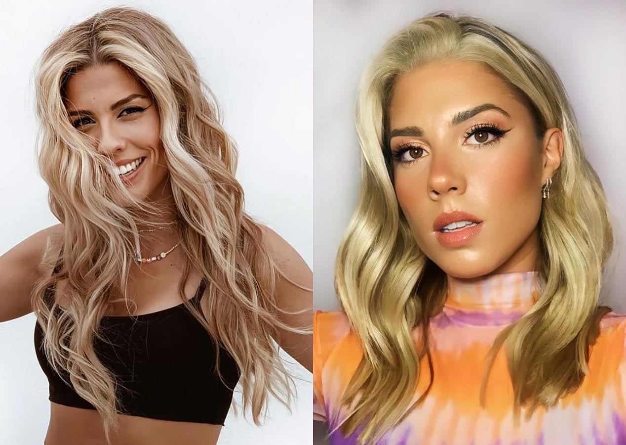 Si tienes el cabello largo y rizado o ondulado y quieres sanear por completo, puedes hacer como la cantante Miriam Rodríguez y cortar por debajo de los hombros con un corte a capas y raya al lado tan favorecedor como el suyo.