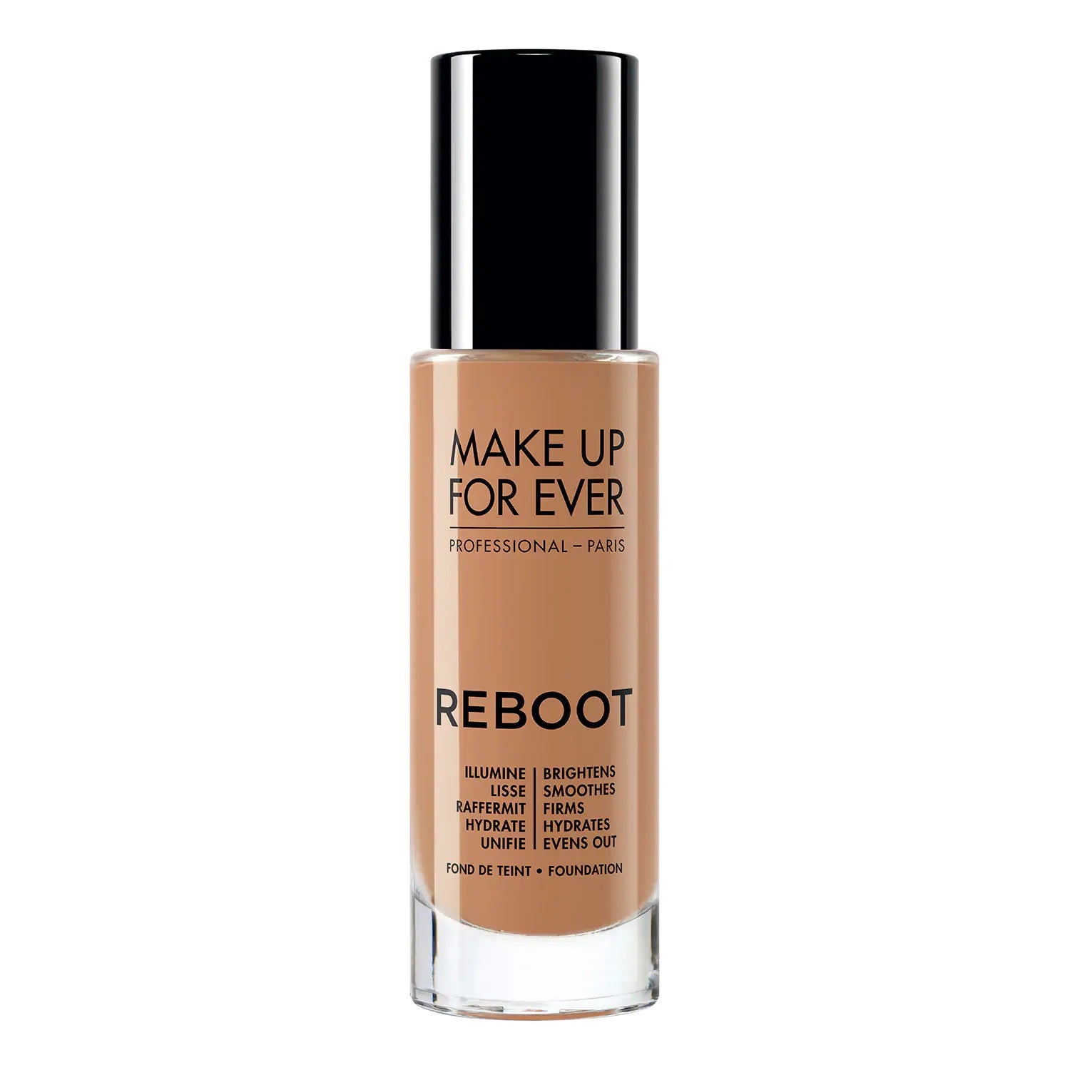 Alisa, hidrata, aporta firmeza, unifica y disimula todo tipo de imperfecciones con la base de maquillaje Reboot de Make Up For Ever. Un cosmético profesional que corrige de forma instantánea los signos de la piel cansada. El tono Y445 está rebajado.  Antes: 39,99 euros. Ahora: 15 euros .