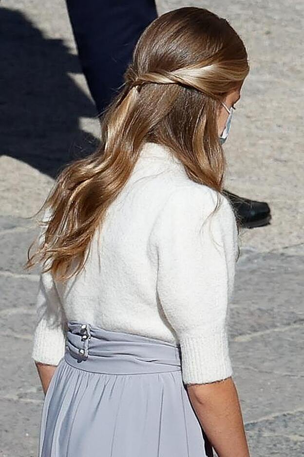 La princesa Leonor en las celebraciones del 12 de octubre.