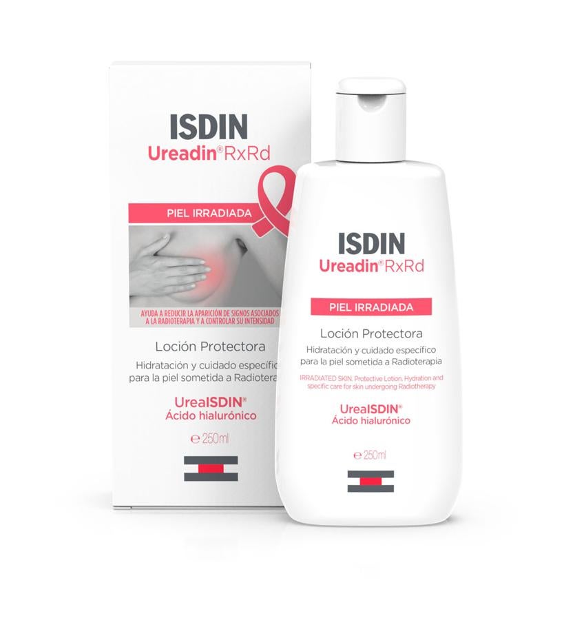 Es una loción formulada específicamente para la hidratación, cuidado y protección de la piel sometida a radioterapia. Desde el pasado el 1 de octubre y hasta el próximo 31, por cada unidad vendida de este producto, de Germisdin Higiene Íntima o de cualquier referencia de la línea Woman Isdin, se donará 1 € al proyecto internacional de investigación sobre la Biopsia Líquida que lidera el Vall d’Hebron Instituto de Oncología (VHIO). Loción Protectora Ureadin Rx Rd de Isdin (22,15 €).