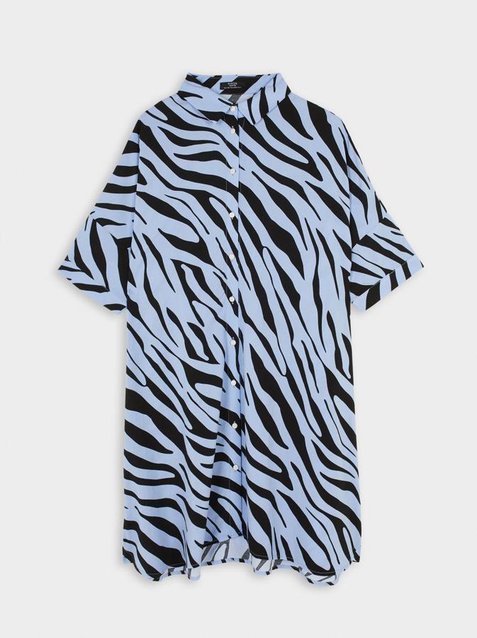 Vestido con estampado zebra de Parfois, (9,99 euros).