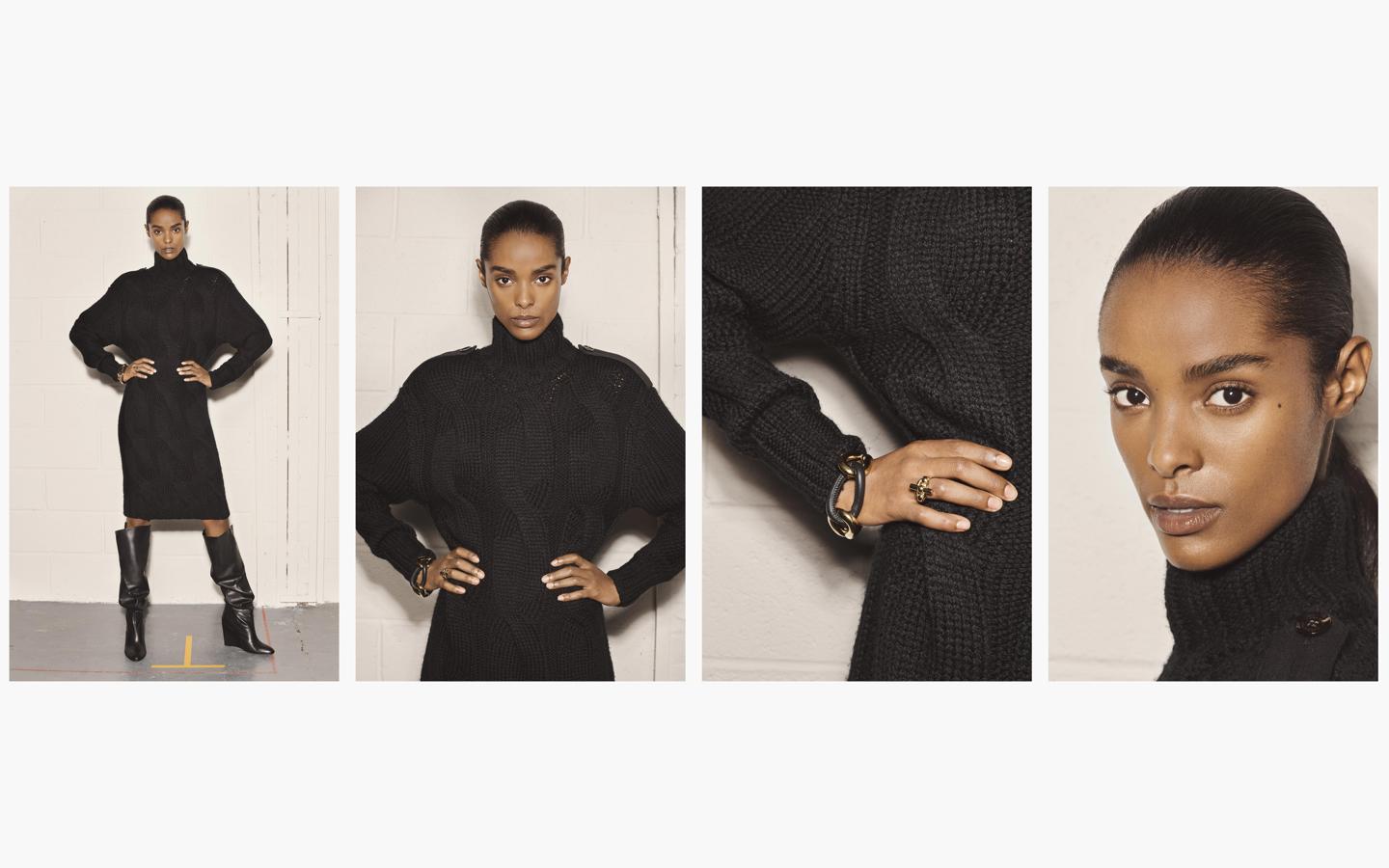 Los vestidos de punto, de plena tendencia esta temporada, no faltan en la nueva colección SRPLS de Zara.