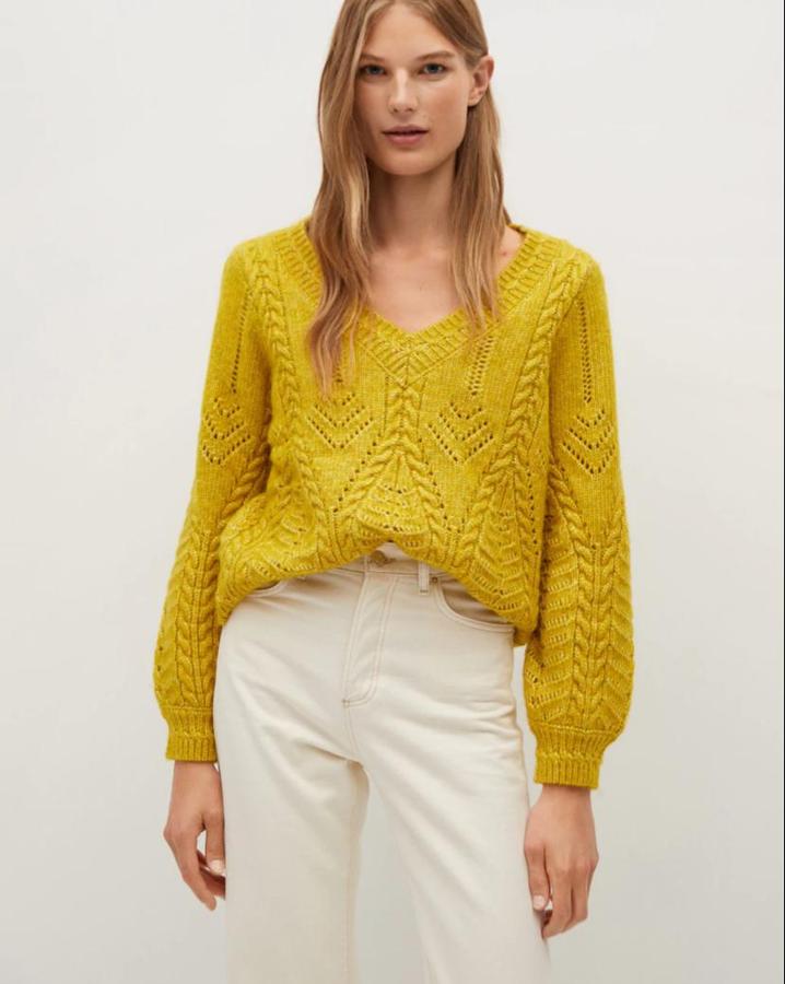 Jersey de punto de Mango, (29,99 euros).