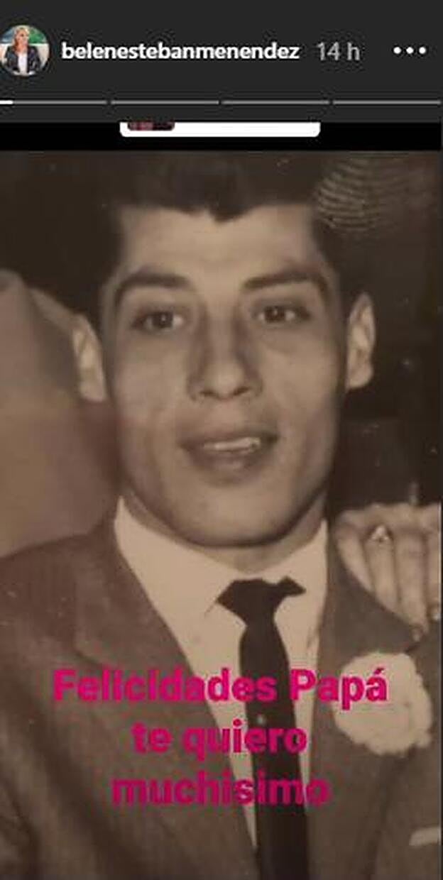 Belén Esteban recuerda a su padre con esta bonita fotografía en el día de su cumpleaños.