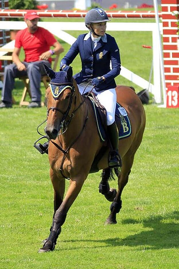 Susana GarcíaCereceda, en un concurso hípico en 2007.