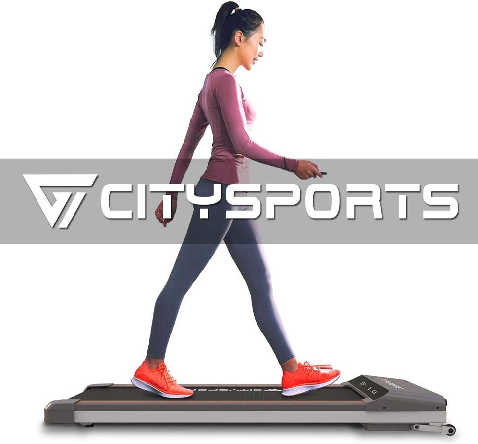 La mejor para los que tienen poco espacio es este modelo de CitySports, compacto, ligero y fácil de guardar en casa debajo de una cama, del sofá e incluso detrás de la puerta. Eso sí, está más pensada para andar que para correr, porque solo admite 6km/hora.