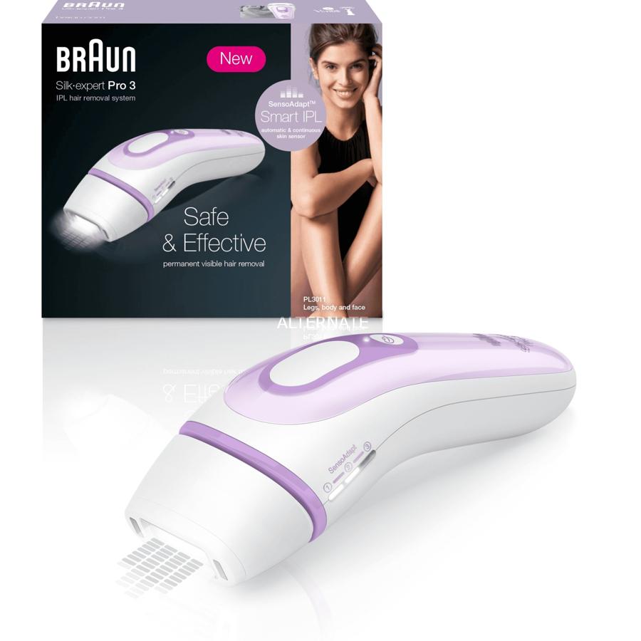 La Braun Silk Expert Pro es una depiladora luz pulsada que consigue reducir el vello visible en solo 3 meses. Su tecnología SensoAdapt (con protección UV) lo identifica y adapta la intensidad de cada disparo para una eliminación del vello visible permanente, segura y efectiva. Cuesta 296 euros, pero  en Amazon podrás comprarla con descuento .