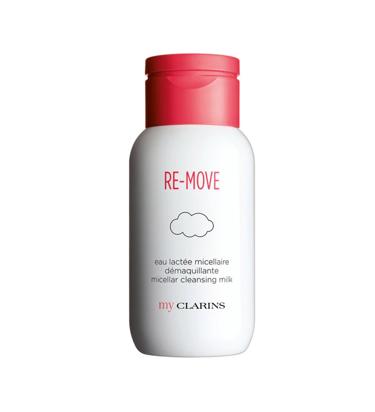 Su textura combina el frescor de un agua, el confort de una leche y el poder desmaquillante de las micelas. Purifica la superficie de la piel, la calma y la limpia suavemente. Contiene extracto de moringa, que elimina las partículas de la contaminación, y de genciana amarilla bio, que reconforta y suaviza.  Eau Micellaire Démaquillante Re-Move de My Clarins de Clarins  (19,50 €).