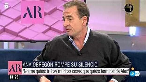 Alessandro en esa intervención en el programa en el que colabora.