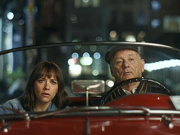 Rashida Jones y Bill Murray en On the rocks, de Sofia Coppola.