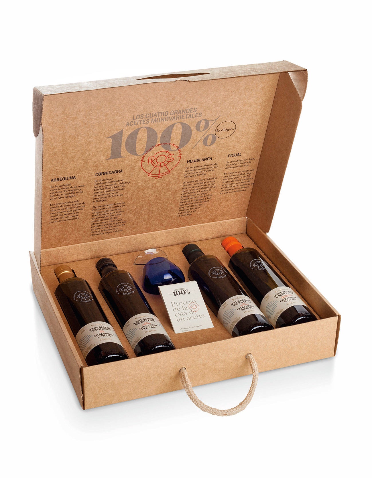 Estuche con variedades de aceite ecológico Ros Caubó (39,50 €).