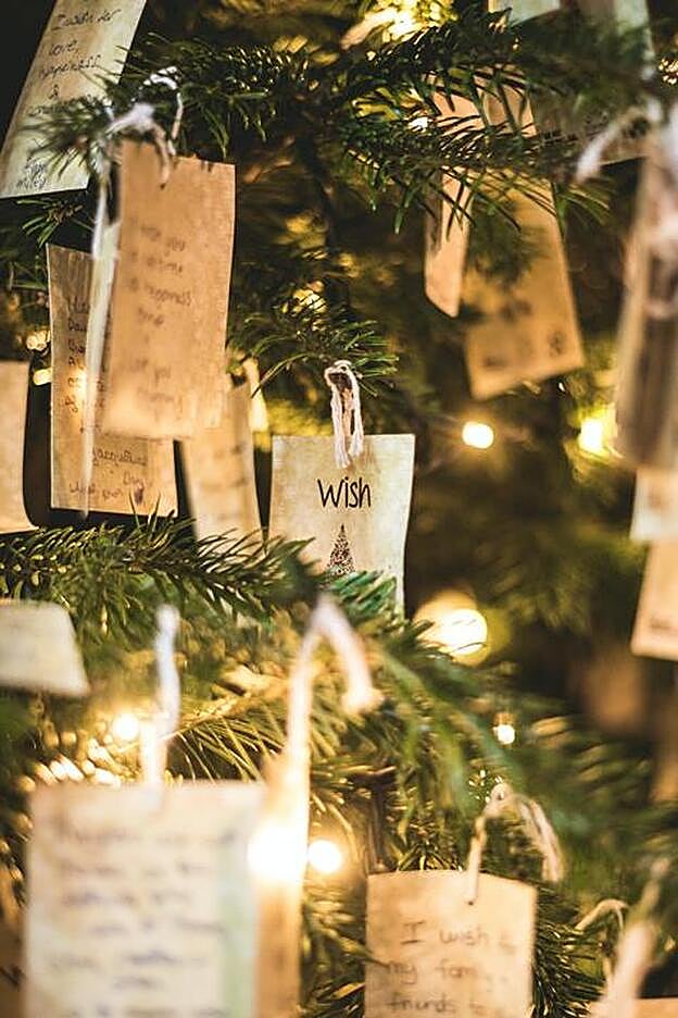 Haz una lista de lo malo de 2020 y métela en la olla y otra con tus deseos de 2021 y cuélgala del árbol de Navidad.