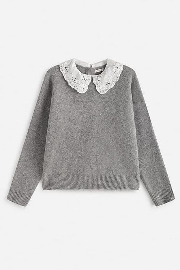 Jersey punto cuello bobo (29,99 euros).