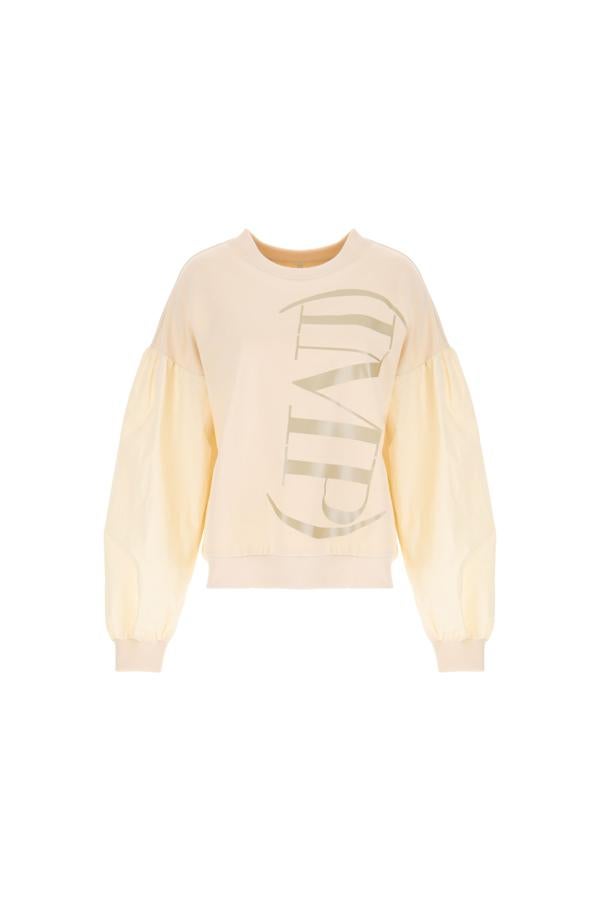 Sudadera beige con mangas abullonadas de Imperial (70,40 euros).