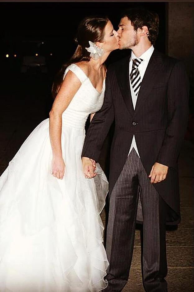 Amelia Bono en su boda.