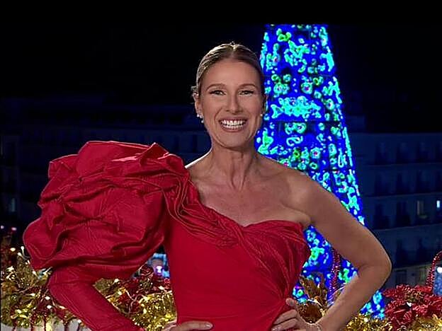 Anne Igartiburu durante las Campanadas de hace un par de años.