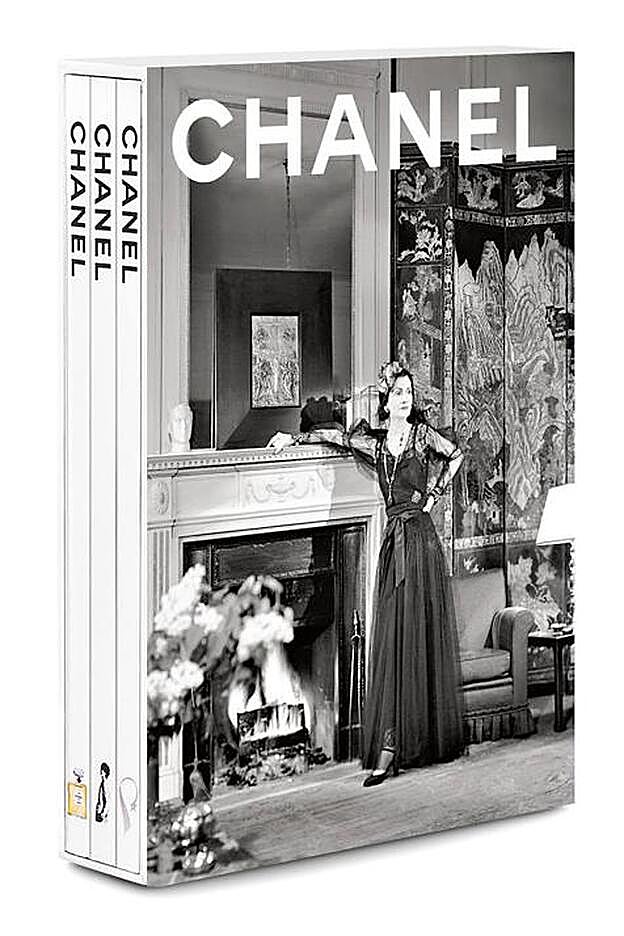 Cofre Memoire de Chanel de tres libros, de Assouline.