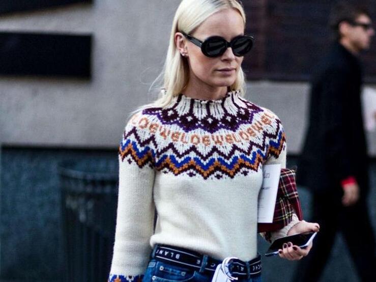 Fotos: Ocho jerséis de punto con grecas para darle un original toque alpino a tu look