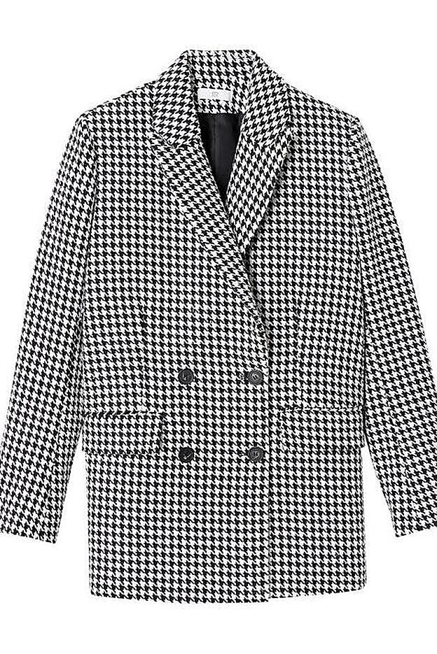 Americana con estampado de pata de gallo de La Redoute (59,99 euros)