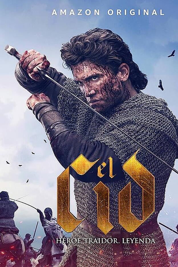 Jaime Lorente en el cartel de la serie de El Cid.