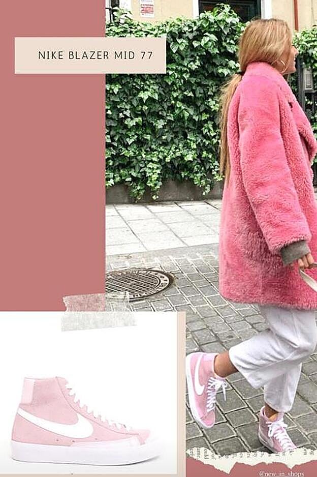 Nuria Blanco con sus Nike Blazer Mid 77