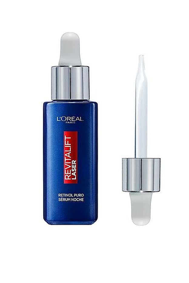 Sérum de noche con retinol puro Revitalift Laser L'Oréal Paris.