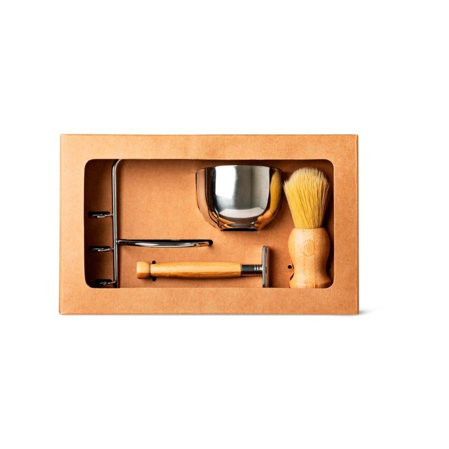 Un kit de afeitado retro, como este de Flying Tiger (8 euros).