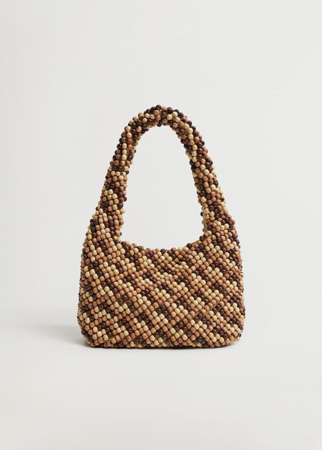 Bolso de mano con cuentas de colores de Mango (39,99 euros)