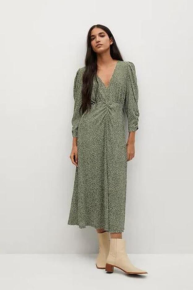 Vestido de flores de Mango.