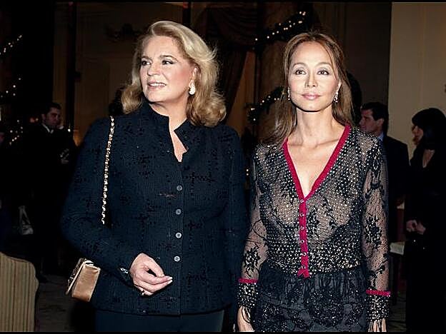 Ira Von Fürstenberg con Isabel Preysler.