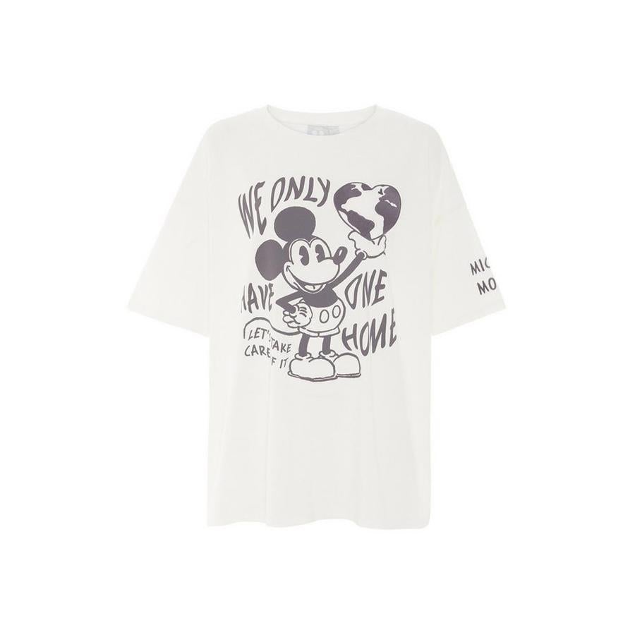 Si te ha gustado la del pato Donald, esta te va a encantar. Además del estampado de Mickey Mouse, tiene un mensaje que no debemos olvidar. Su precio es de 12 €.