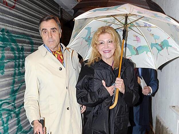 Tita Cervera y Manolo Segura durante una visita a Málaga en el año 2013